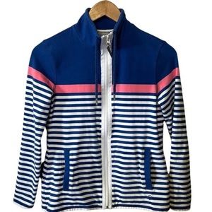 T for Talbots Stripped Zip Up Jacket